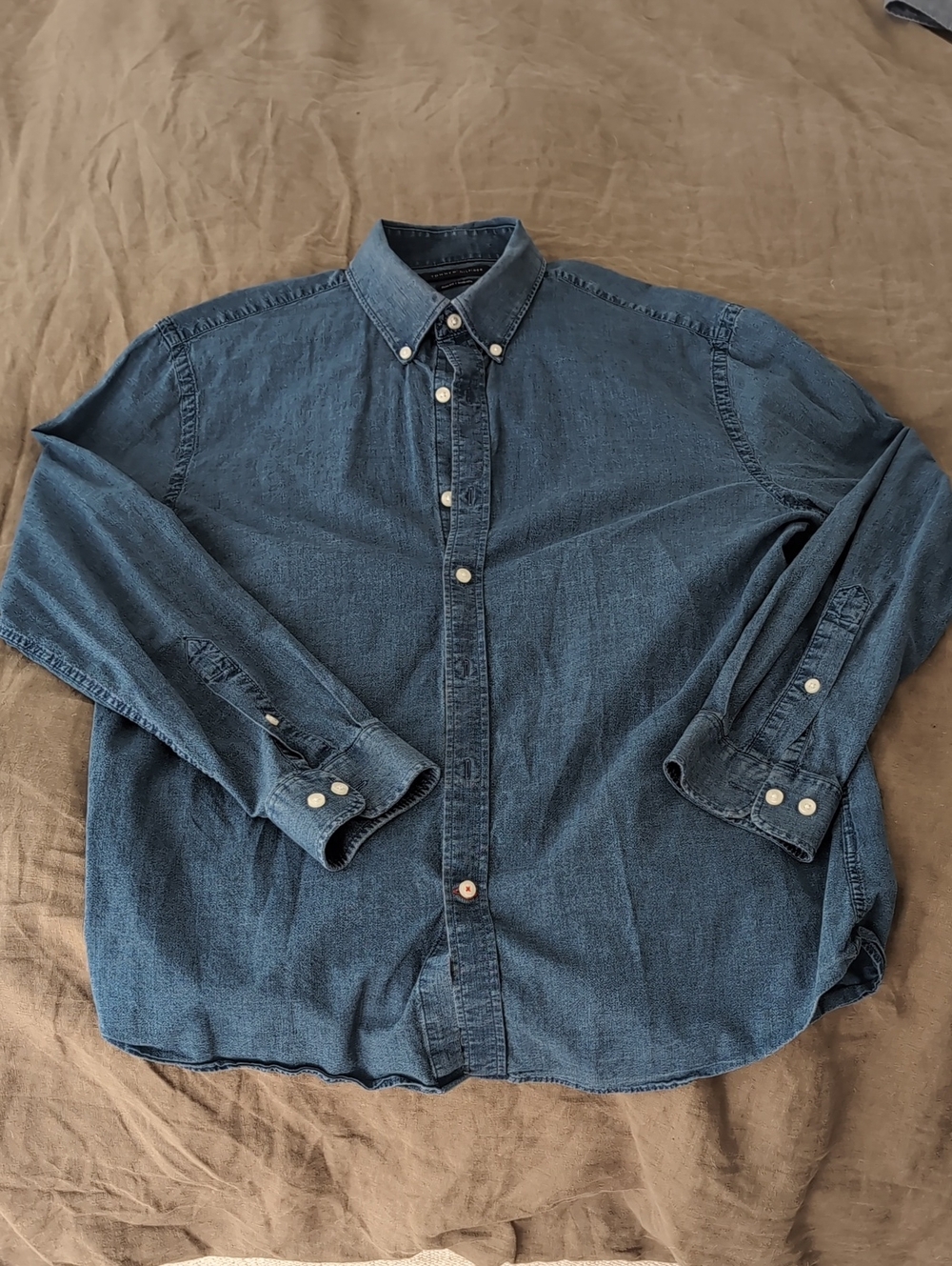 Tommy Hilfiger Blue Denim Button-Down Shirt